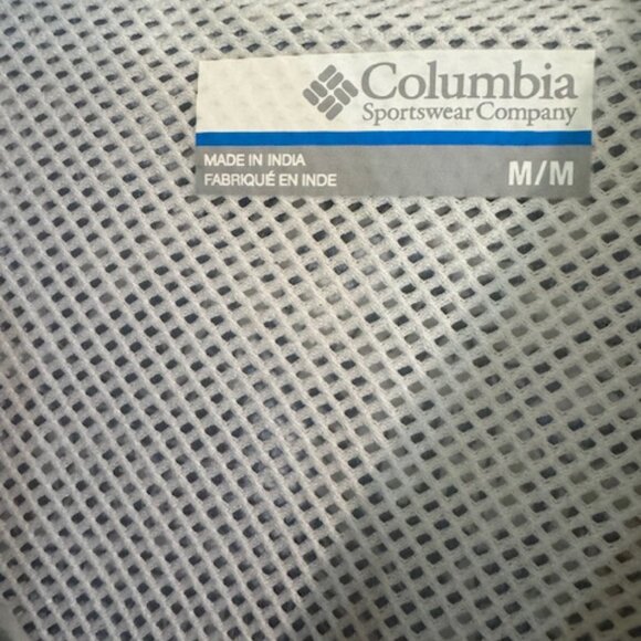 Columbia PFG Tamiami Men's Navy Shirt Fishing Gear UPF 30 Vented Short Sleeve M - Picture 2 of 6